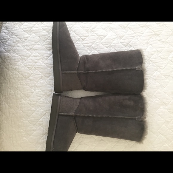 UGG Bailey Tall Grey Suede Button Boot, Size 7 - Picture 3 of 8